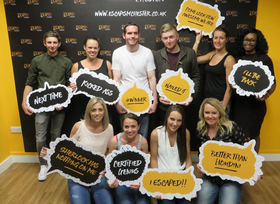 The staff of Charles Owen & Co (Bow) Ltd (Wrexham) at Escapism Chester