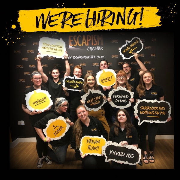 We're Hiring: Become a Duty Manager at Escapism Chester!